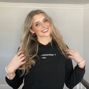 Graphic black hoodie